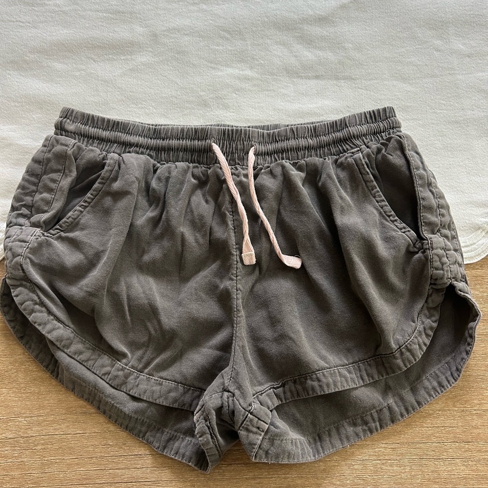 Billabong Gray Road Trippin Elastic Waist Shorts